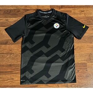 Nike Pittsburgh Steelers Dri-FIT Training Shirt Mens Medium Black Gray Camo NFL